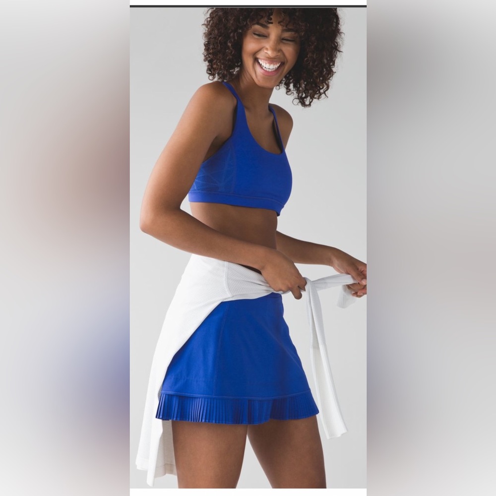 Lululemon blue city sky run skirt